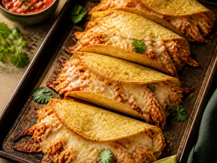5-Ingredient Baked Chicken Tacos